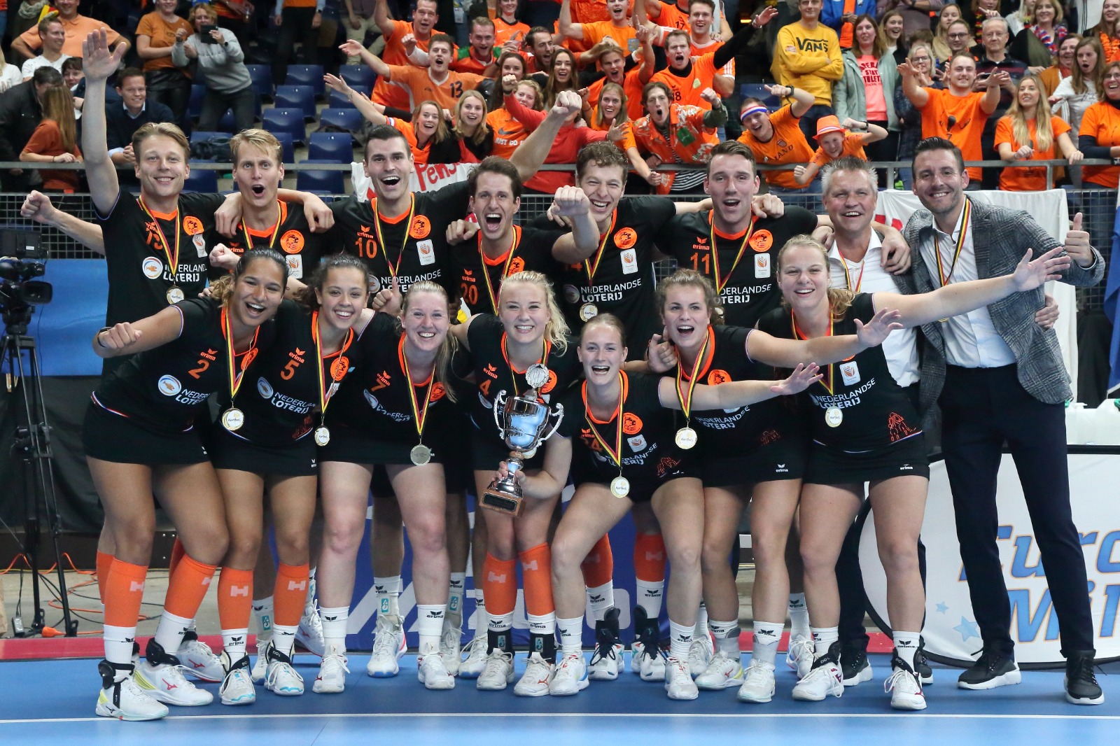 TeamNL Korfbal verslaat België in zinderende EK-finale