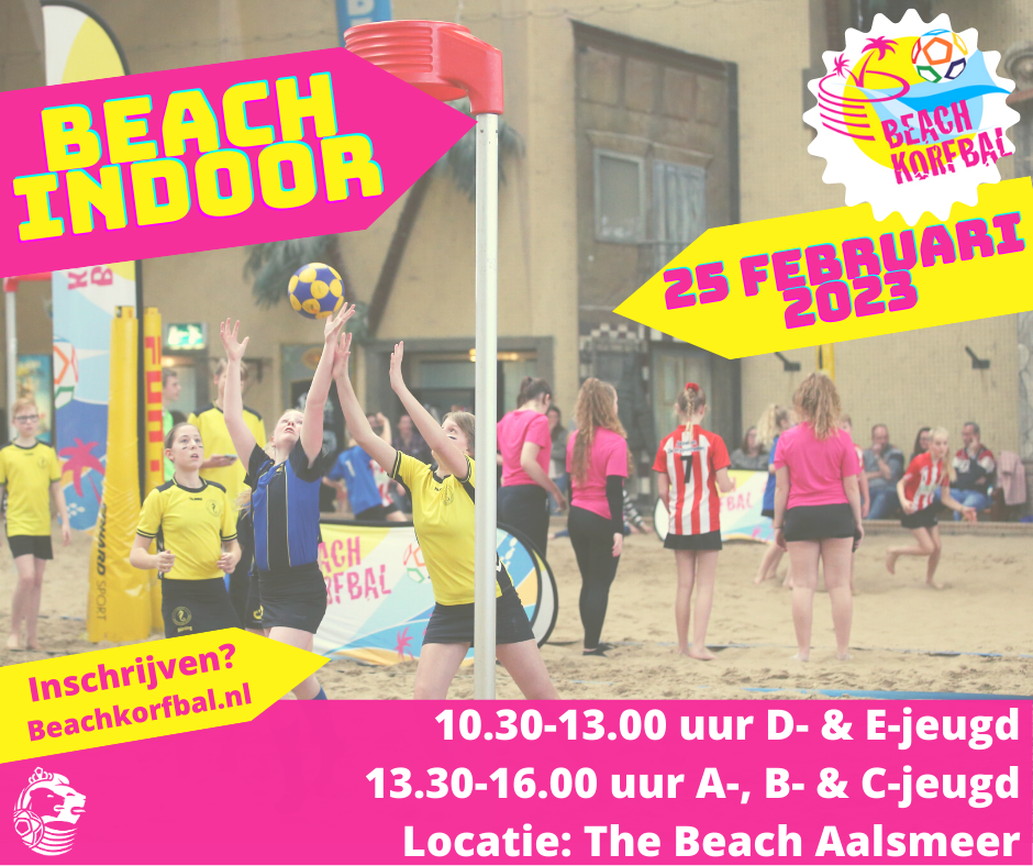 We gaan weer beachkorfballen!