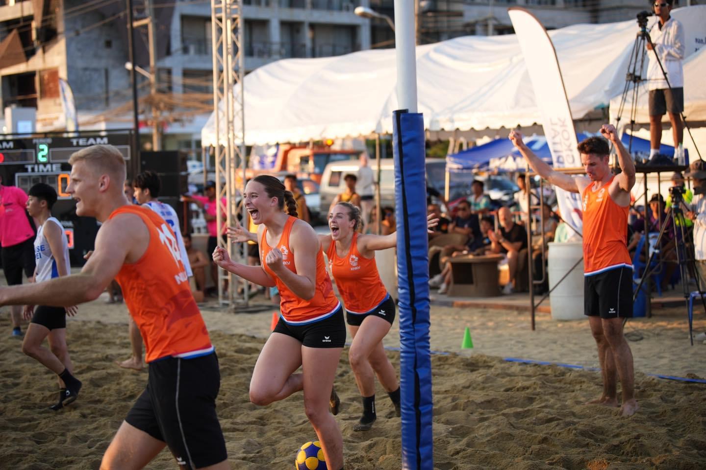Nederland is Wereldkampioen Beachkorfbal